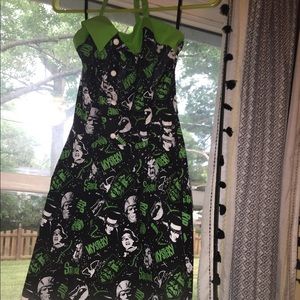 Sourpuss monster retro dress